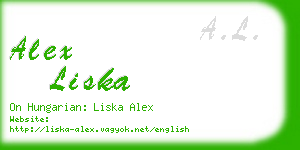 alex liska business card